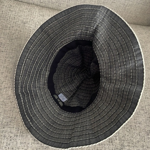 REI Striped Gray Cotton Blend Summer Brimmed Hat - Picture 10 of 11